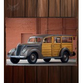 Металлическая табличка Ford Deluxe Station Wagon